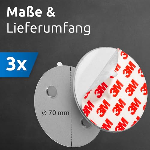 Rauchmelder Magnethalter Ecence 3 Stück für einfache Montage