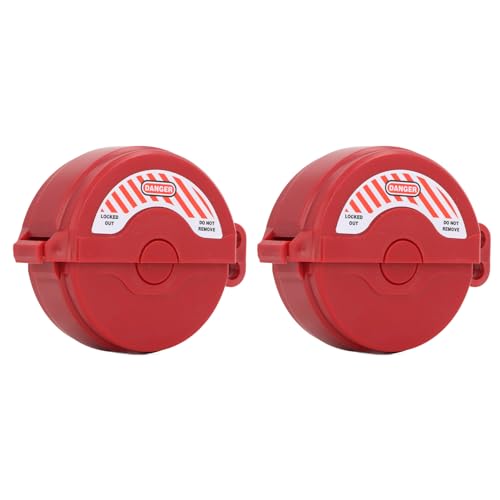 1 to 2 1/2 Inch Gate Valve Lockout, Valve Lockout Device Impact Safety Lock for Construction, Devices