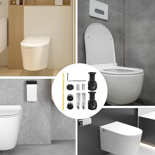 WC Sitz Befestigung, Anschluss Set WC-Befestigungsschraubenset Toilettensitz Befestigungsset Zubehör für Wandhängende Toilette