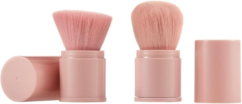 Conjunto COSHINE com 2 Pincéis Kabuki Retráteis para Maquiagem