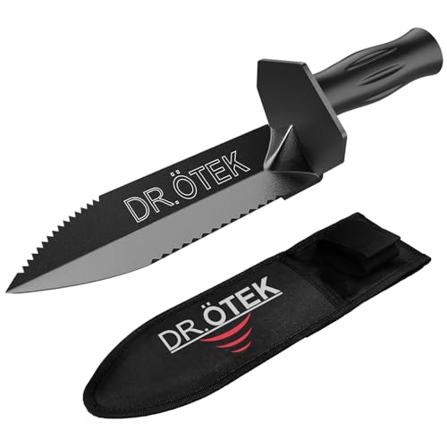 Metal Detecting Shovel for Digging, Heavy Duty Double...