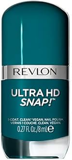 REVLON Ultra HD Snap Nail Color, Natural Rich Glossy Polish, 100% Vegan Formula, No Base or Top Coat Needed, 023 Daredevil, 0.27 fl oz