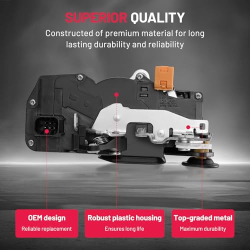 Image of SYERAL Power Door Lock Actuator RR Rear Right Passenger Side Latch Motor Compatible with H2 2003-2007 Replaces 15816391, 15254039, 15134816, 15182171