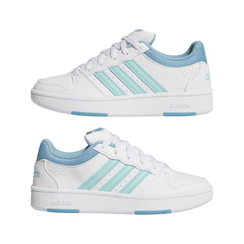 adidas Damen Hoops Classic Shoes, FTWR White/Flash Aqua/preloved Blue, 36 2/3 EU – Ansicht 7
