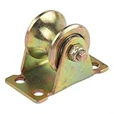 U Shaped Single Wheel Pulley Block with 441Lbs Load Bearing for Smooth Operation in Industrial Settings