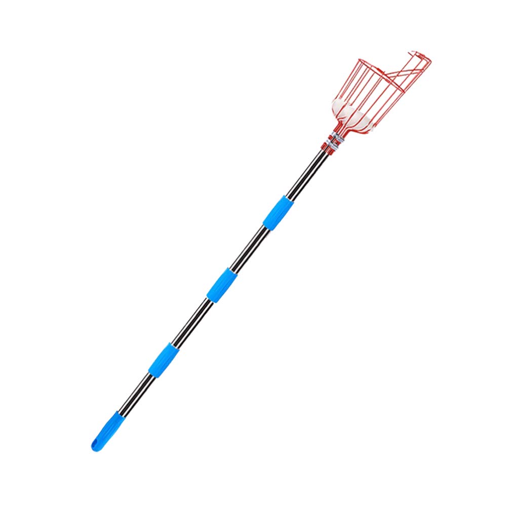 DOITOOL Raccoglifrutta Attrezzo per Frutta Dispositivo per Raccolta Frutta Asta in Acciaio Inox Raccoglifrutta Portatile Attrezzo da Giardino Sezioni