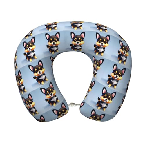 Almohada de espuma viscoelástica cervical negra ajustable miniatura 1