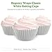Regency Wraps Baking Cups, Greaseproof Cupcake Muffin Liners, Non-Stick for Easy Removal and Easy Serving of Baked Treats, Pack of 25, Jumbo Size, White