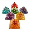 Chakra Orgone Pyramid Set – Enhance Spiritual Healing and Energy Balance with 7 Gemstone Pyramids | World of Crystals