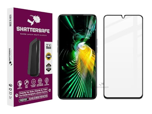 Image of Shattersafe Oleophobic Tempered Glass Compatible For Realme Narzo 50 5G / Narzo 50a Prime /Narzo 50i Prime [Pack of 1]. Edge To Edge Full Screen Protection With Easy Installation Kit.