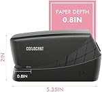 Coruscant Electric Stapler, Heavy Duty Desktop Stapler, Includes 2000 Staples and 1 Staple Remover, No-Jam Automatic AC or Battery Powered, 25 Sheet, Professional for Office Home School Use