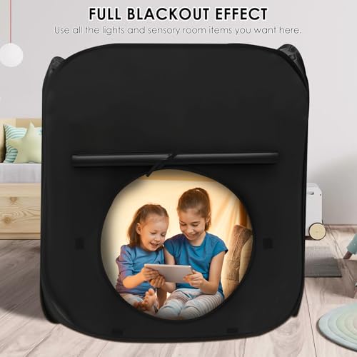 Calm Corner Tent for Kids, Calm Down Tent with Storing Bag, Kids Pop Up Tent, Kids Blackout Tent, Calming Play Tent for Children to Improve Focus Read Play, Tent for Autistic Children