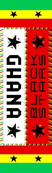 Ghana Black Stars Soccer Knit Scarf