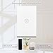 WiFi Smart Wall Light Switch Glass Touch Panel Wireless Remote Control by Mobile APP Anywhere Compatible with Alexa,Timing Function No Hub Required (Wall Switch 1 Gang).