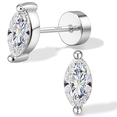 14K White Gold - Marquise