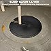 Sump Basin Cover 18 in. OD Plastic Submersible Sump Pump Cover Black Septic Tank Lid, Heavy Duty Protection for Outdoor Water wells, Sump Bucket, Water Sump Pump