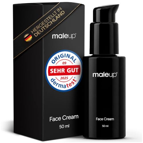 MaleUp Face Cream Anti Aging Creme Männer mit Hyaluron & NovoRetin I MADE IN GERMANY I Gesichtscreme Männer mit Sofort-Effekt