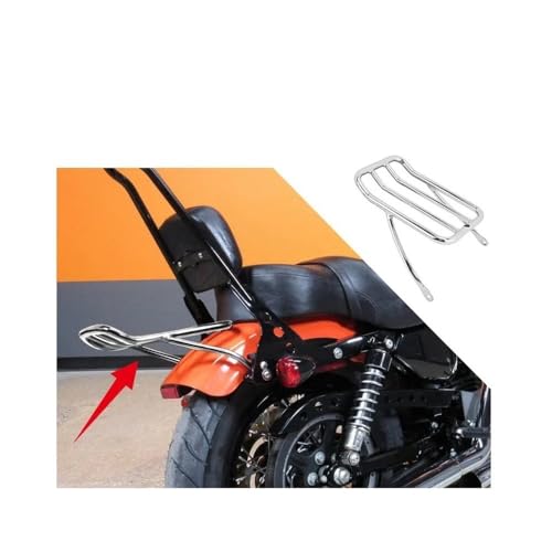 Support porte-bagages arrière moto pour Sportster XL 883 1200 et modèles 48 72 avec coussin