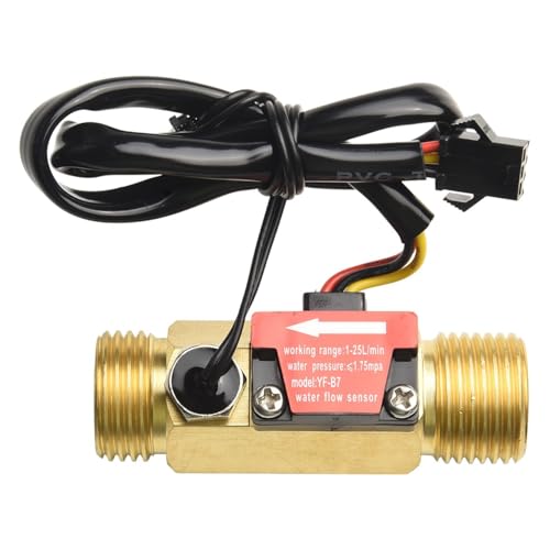 Débitmètre numérique LCD 1-25 L/min avec interface G1/2 et capteur de jauge