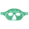 Hainice Gel Hot and Cold Therapy oogmasker, gel, gezichtsbedekking, PVC-gel, oogbedekking, migraine, hoofdpijn, pad voor donkere kringen, gezwollen ogen en stressvermindering, groen