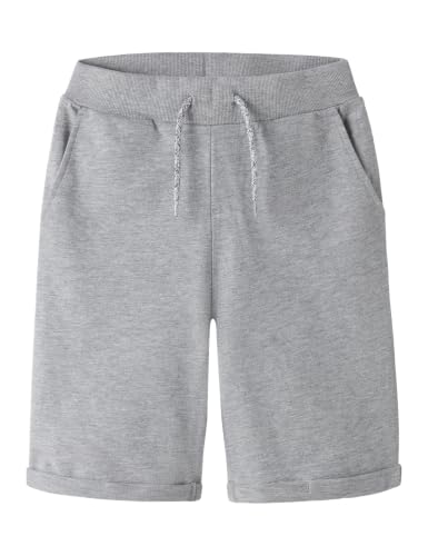 Name It Nkmvermo Long SWE Shorts Unb F Noos Garçon - gris - EU 98