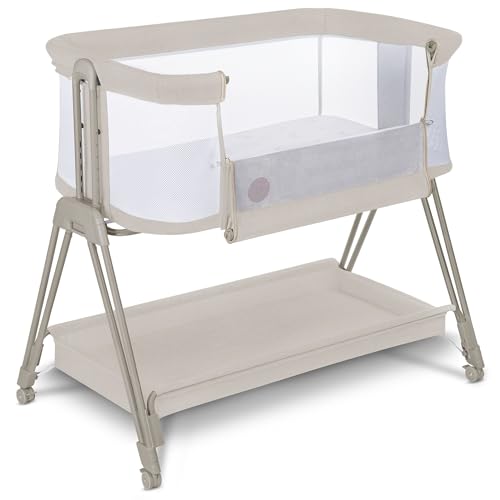 Lionelo Luna EIN tragbares Beistellbett mit Einer Matratze, reisebett, von...