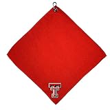 Team Golf NCAA Texas Tech Red Raiders Microfiber Golf Towel, 15x15 (Multicolor)