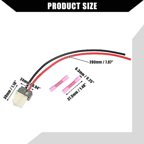 Image of Blower Motor Connector Plug Wire Harness 8 inch Pigtail Kit with Heat Shrinks Connectors for Kia Forte 2013-2018 /8 Inches A /C Blower Motor Pigtail Wiring Kit / 1Set