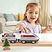 Hape Intercity Battery Powered Train Set | Moving Locomotive with Headlight, Passenger, Magnetic Connection for Children 3+ Years