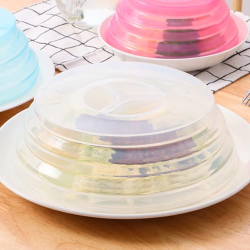 Antisalpicaduras para microondas - Tapa de plato plegable de silicona resistente al calor, protección de cocina multifuncional, protección flexible de alimentos, para la preparación de comidas en el - imagen 2