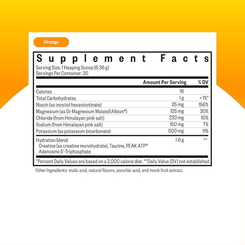 Image of Seeking Health Optimal Electrolyte Powder - with Sodium & Potassium - Support Digestion & Energy with Magnesium Electrolyte Supplement - Orange, 30 Servings