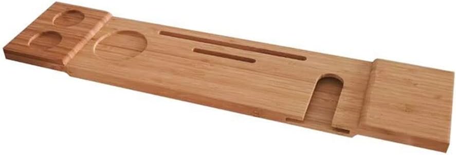 Bathtub Tray Spa Bathtub Caddy Organizer Rack Book Wine Tablet Holder Bottom Bath Tub Tray Bridge Shelf (Color : A, Size : As Shown) (A As shown)