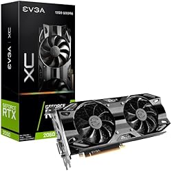 EVGA GeForce RTX 2060 12GB XC Gaming, 12G-P4-2263-KR, 12GB GDDR6, Dual Fans, Placa Trasera de Metal, Negro