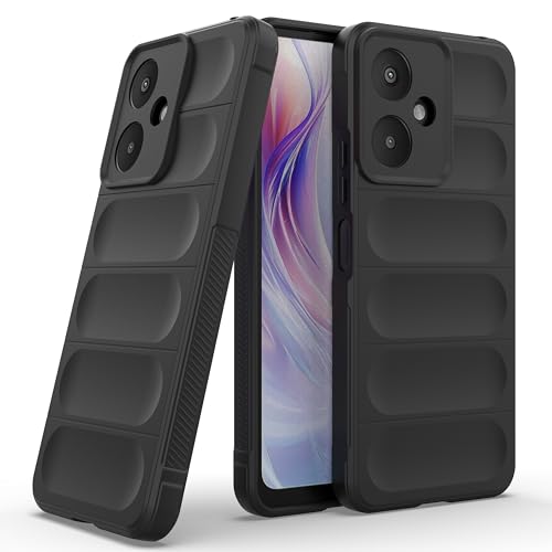 Image of amazon basics Back Case Cover for Mi Redmi 13C 5G | Compatible for Mi Redmi 13C 5G Back Cover | Liquid Silicon Magic Case with Camera Protection | Black