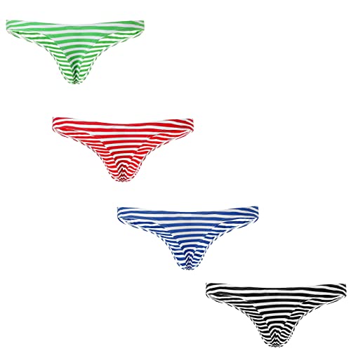 Faringoto Mens Panties Striped String Bikini Briefs Mens Bikini Male Underpants Men Underwear Low Rise #TOP17