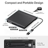 ORIGBELIE External CD/DVD Drive for Laptop, USB 3.0 CD Burner +/-RW CD ROM External DVD Drive Portable DVD Player for Laptop Desktop PC Apple Mac Windows 11/10/8/7/XP Linux OS - Image 6