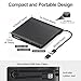 ORIGBELIE External CD/DVD Drive for Laptop, USB 3.0 CD Burner +/-RW CD ROM External DVD Drive Portable DVD Player for Laptop Desktop PC Apple Mac Windows 11/10/8/7/XP Linux OS