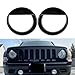 MOTOKU Black Angry Bird Style Front Lamp Headlight Cover Trim for Patriot 2011 2012 2013 2014 2015 2016 2017