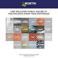 Bostik 30601522 Mastic Collage et d'étanchéité transparent MS106 Beschichtet, durchsichtig, 1 cartouche de 290 ml – Ansicht 5