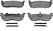 Wagner ThermoQuiet MX711 Semi-Metallic Disc Pad Set With Installation Hardware, Rear