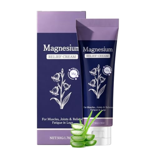 Crema calmante para piernas, apoyo para la relajación muscular, 50 g, relajación de pies, suministros de cuidado de la salud, ligera y absorbente, para el hogar, oficina, viajes y después del
