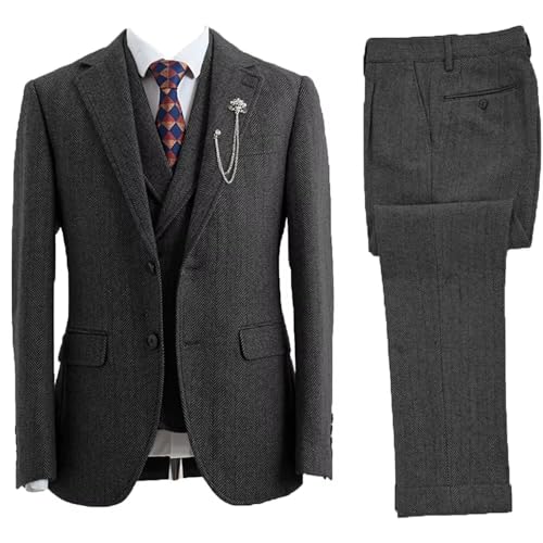 Men 3 Piece Suit Double-Breasted Wedding Men4