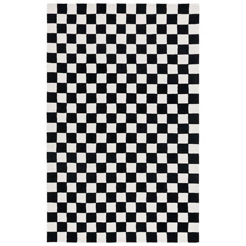 Image of Hand Tufted Wool Carpets Anti Shedding Rug Modern Carpets for Living Room Size 9x12 Feet