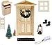Produktbild Super Idee Wichteltür Ostern Weihnachten Set Miniatur Wichtel Wichtel Tür Nissedor mit Zubehör Stiefel Weihnachtsbaum Dekokranz Holzleiter Verzierungen für Ostern Weihnachten