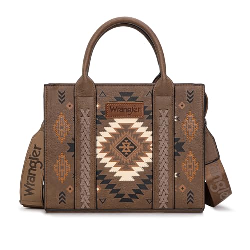 Image of Wrangler Tote Bag for Women Western Purse and Aztec Satchel Handbag