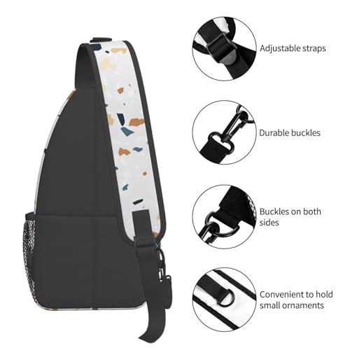 Sac à dos à bandoulière marbre allégeant la pression pour le dos