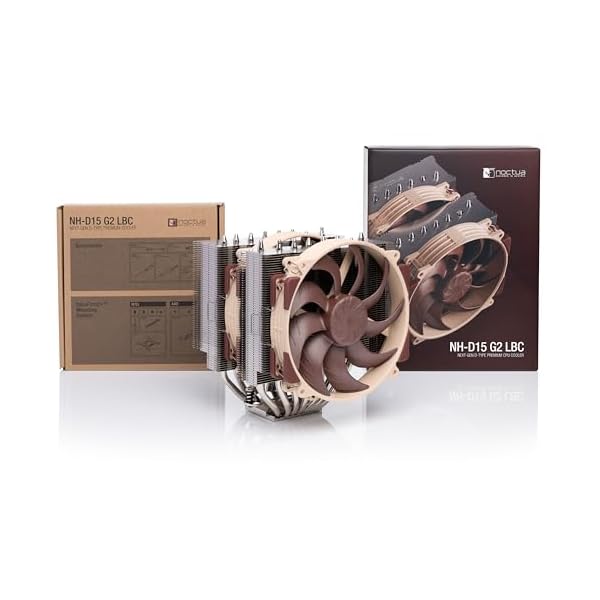 Noctua NH-D15 G2 LBC, Disipador de CPU de Doble Torre, Versión Especializada con Base de Baja Convexidad para AMD AM5/AM4 (Marrón) - Image 5