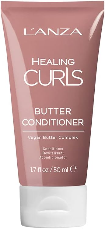 L'ANZA Healing Curls Butter Conditioner - Hair Product For Curly Hair, Moisturizes And Detangles Velvet Curls With Moisturizer, Hair Conditioner With Sulfate Free And Paraben Free Formula (236 Ml
