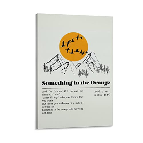 Toile Zach Bryan Something in The Orange impression premium pour salon et bureau