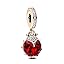 D14-Red Ladybird Dangle Charm